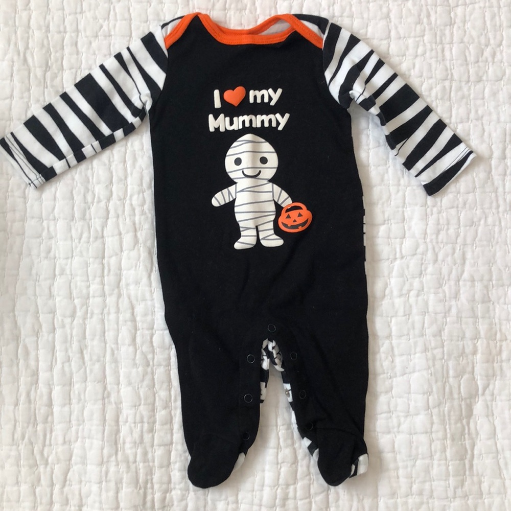 Koala Kids Halloween footie, mummy, 3 mo
